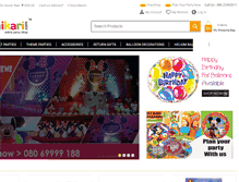 Tablet Screenshot of partyshikari.com